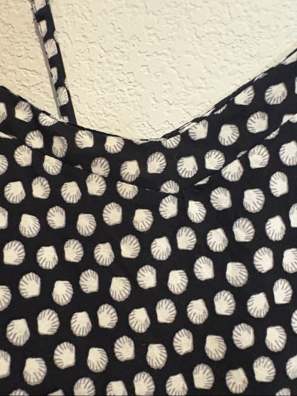 Old Navy Black SunDress with White Dot Shells Medium - Picture 3 of 7